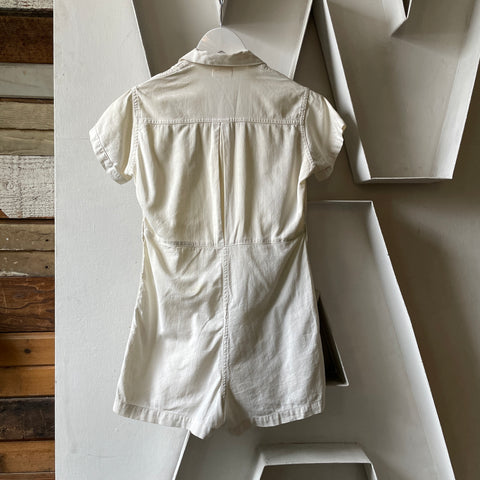 30’s Cotton Gym Romper - Small
