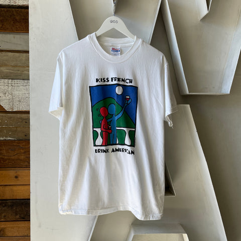 90’s French Kiss Tee - Large