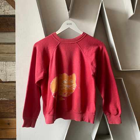 60's Kitten Batik Crewneck Sweatshirt - Medium