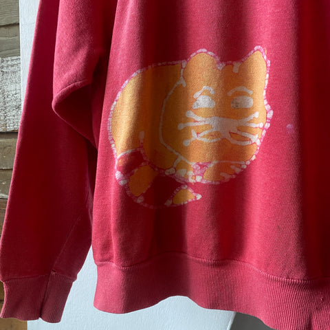 60's Kitten Batik Crewneck Sweatshirt - Medium