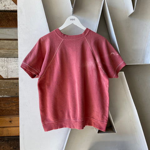 60’s Faded Short Sleeve Sweatshirt - Large