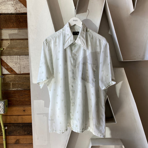 70's JCPenney Patterned Button Up - XL