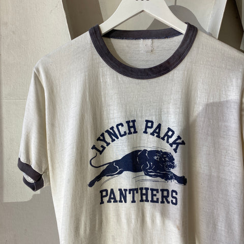 80's Panthers Ringer - Large