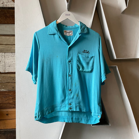 60’s Medical Bowling Shirt - Medium