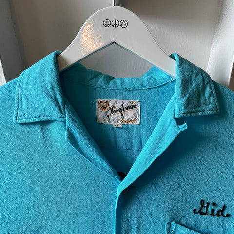 60’s Medical Bowling Shirt - Medium