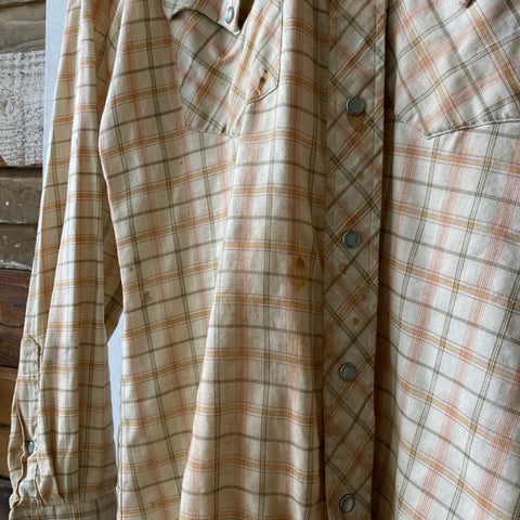70's Western Shirt - Large