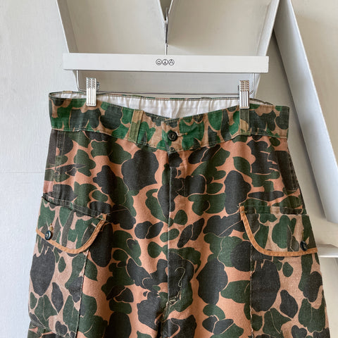 70’s Camo Hunting Pants - 35” x 27”