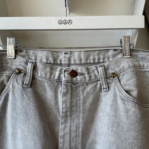 80’s Wrangler Grey Denim - 35” x 30”