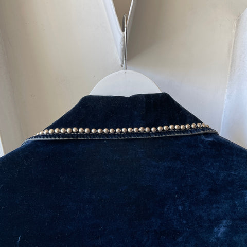70’s Studded Velvet Shirt - Medium