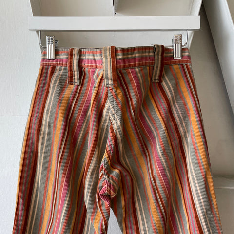 60’s Striped Corduroy Flares - 28” x 31.5”