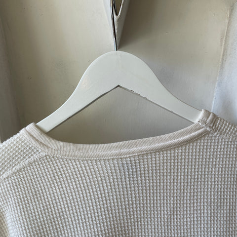 90’s Cropped Waffle Thermal - Medium
