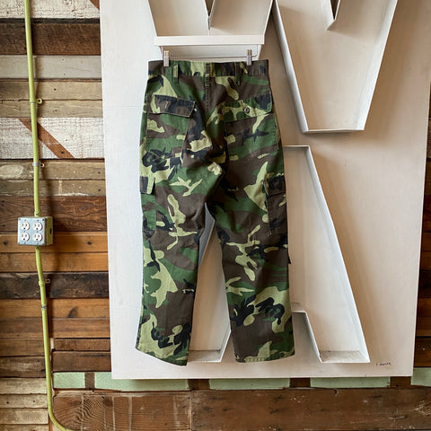 80's Camo Fatigue Pants - 33” x 29”