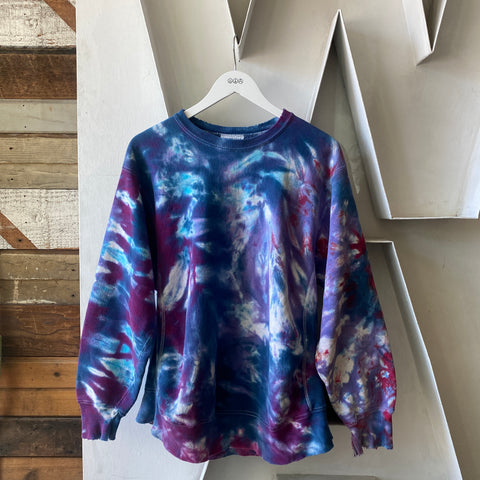 90's Lee Tie-Dye Weave Sweat - XL