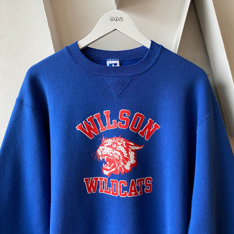 90's Russell Wilson Wildcats Crewneck - Large