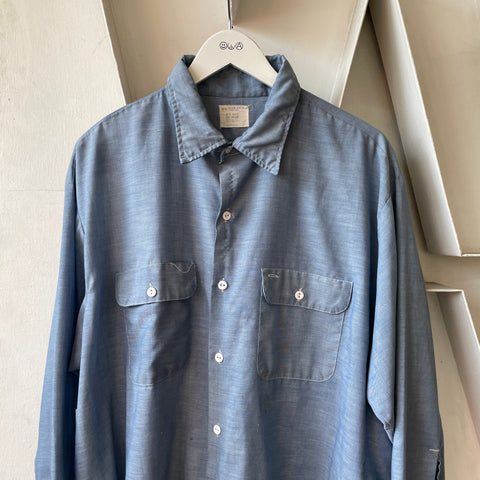 70’s Big Mac Chambray Button Up - XL