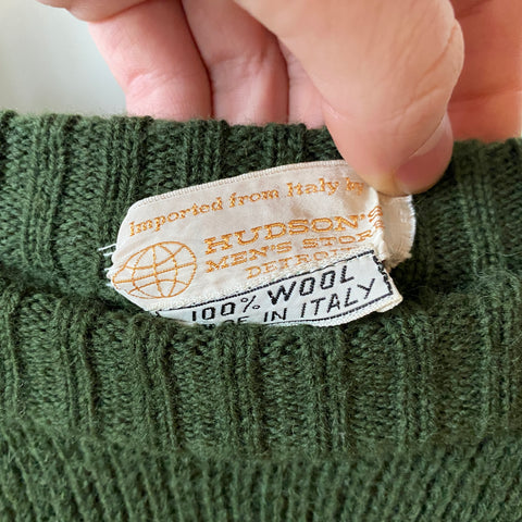 60's Hudson Wool Sweater - Large