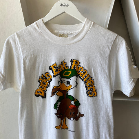 80’s Ducks Eat Beavs Tee - Small