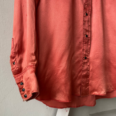 70's Pan Handle Satin Shirt - Medium/Large