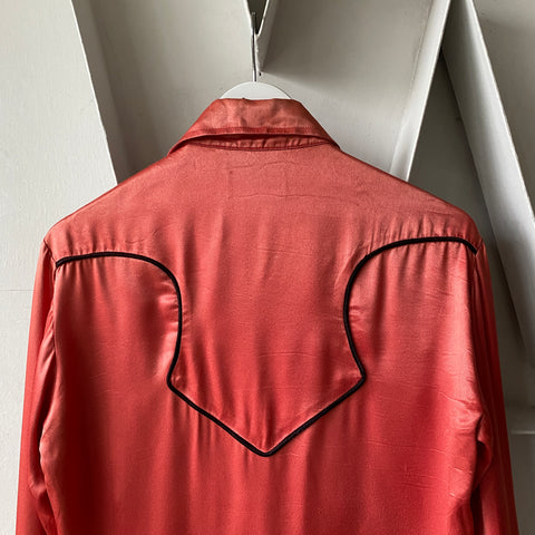 70's Pan Handle Satin Shirt - Medium/Large