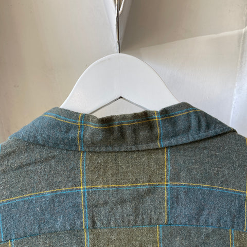 60’s Manhattan Plaid Loop Collar - Medium