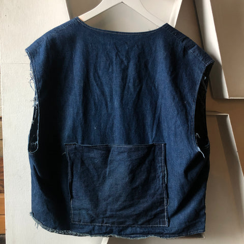 50’s Home Brew Selvedge Denim Fishing Vest - Large