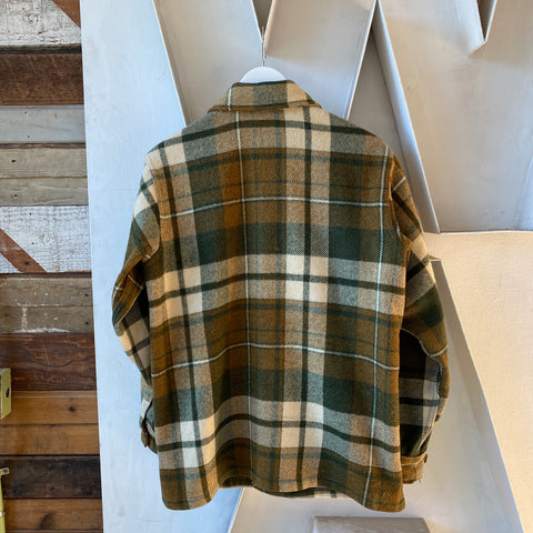 70's Green Flannel Jacket - Medium