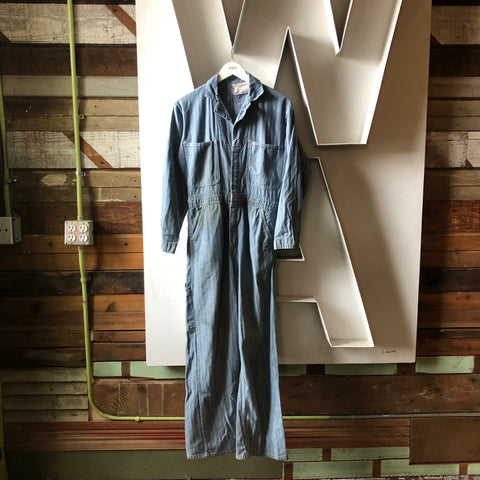 60’s Universal Chicago Herringbone Twill Coveralls - Small