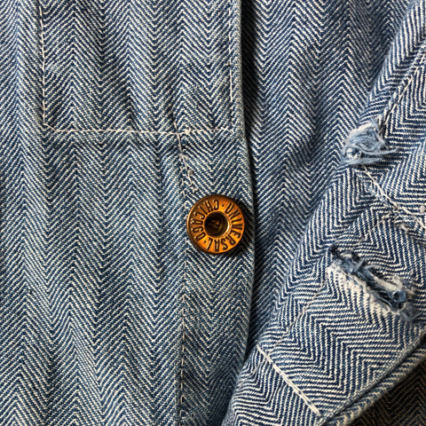 60’s Universal Chicago Herringbone Twill Coveralls - Small