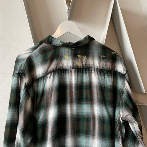 60’s Towncraft Shadow Plaid Loop Collar - Medium