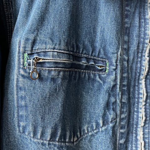 70’s Osh Kosh B’Gosh Zip Up Denim Jacket - Large
