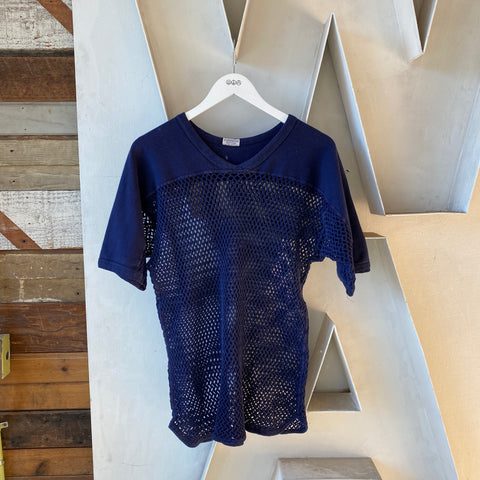 70's Scandinavian Mesh Shirt - Large