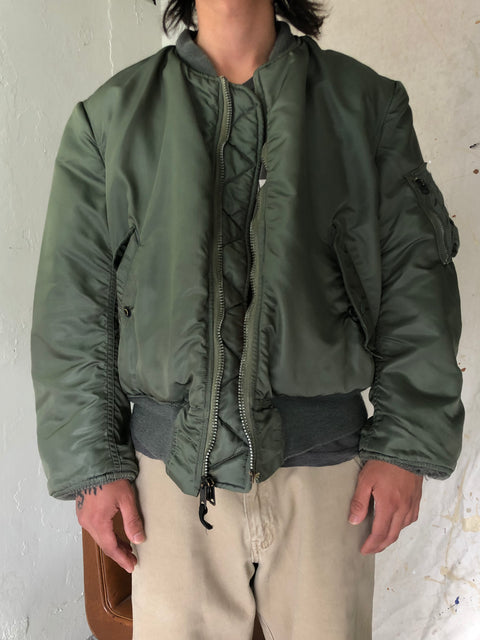 70’s Reversible Bomber Jacket - Large