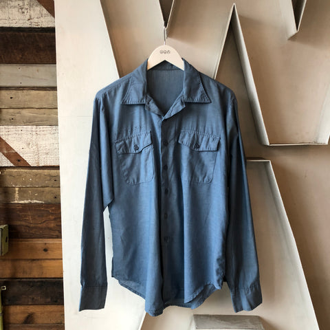 60's Stamped Chambray - Large