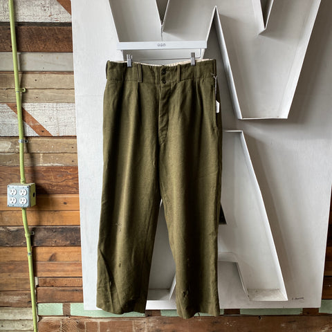 50’s Euro Military Wool Pants - 34” x 28”