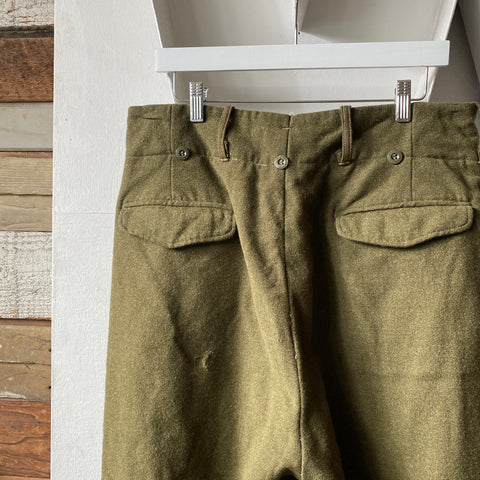 50’s Euro Military Wool Pants - 34” x 28”