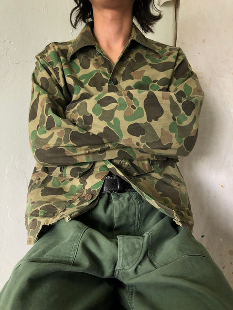 60’s 13 Star Duck Camo Hunting Jacket - Large