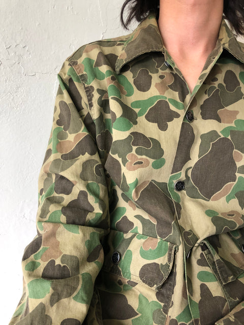 60’s 13 Star Duck Camo Hunting Jacket - Large