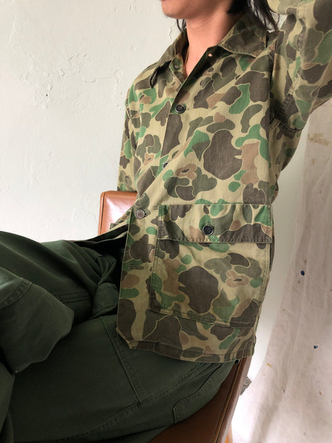 60’s 13 Star Duck Camo Hunting Jacket - Large