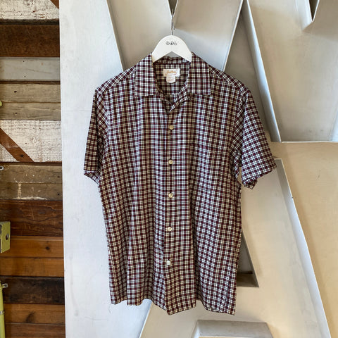 50’s Jantzen Plaid Button-Up - Large