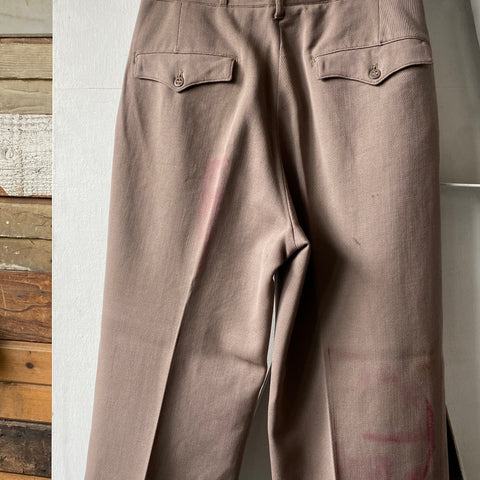50's Army Officer Trousers - 28” x 26.5”