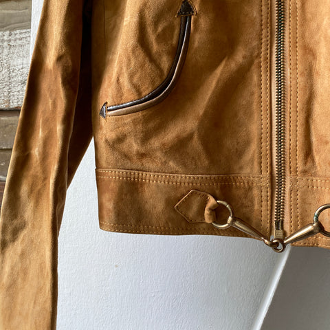 70's Riri Zip Leather Jacket - Women’s Small