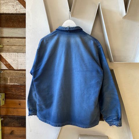60’s Repaired Moleskin French Chore Coat - Large