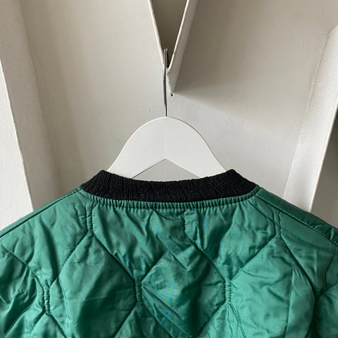 70’s Green Quilted Jacket - Large