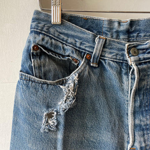 90’s Thrashed Levi’s 501 - 27” x 30.5”