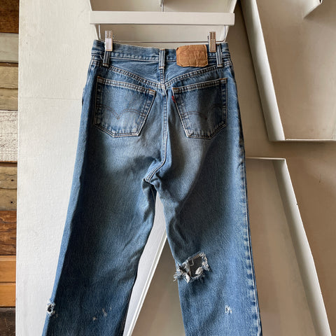 90’s Thrashed Levi’s 501 - 27” x 30.5”
