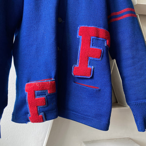 60's F&F Collegiate Cardigan - XL