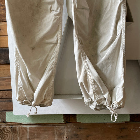 70’s Military Snow Camo Pants - 33” x 26.5”