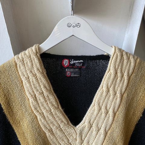 60’s Italian V-Neck Knit - Large