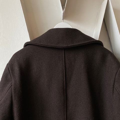 80's Schott Pea Coat - Large