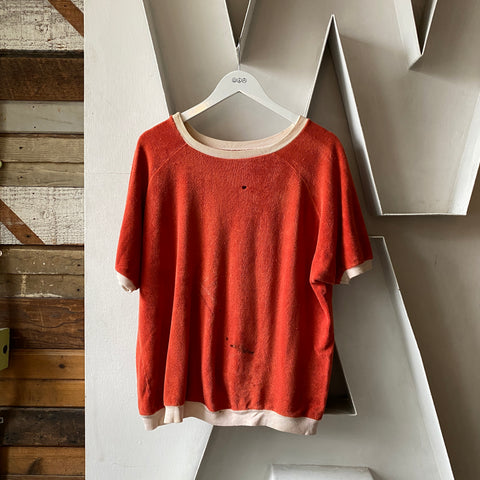 60's Two Tone Terry Raglan - XL